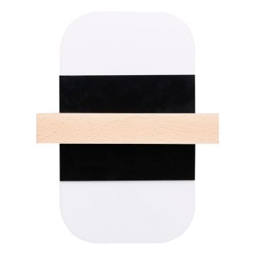 Aplică de perete negru-alb LED April – Candellux Lighting