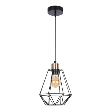 Lustră neagră din metal ø 19 cm Primo – Candellux Lighting