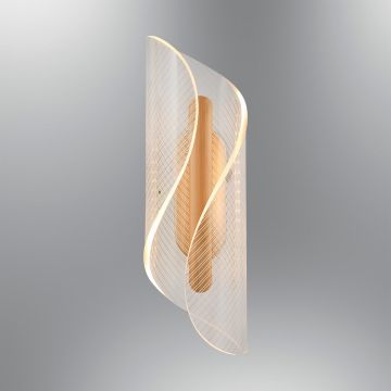 Aplica de perete, L'essentiel Maison, 701CHD1350, Alb / Stejar