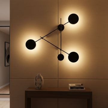 Aplica de perete, Opviq, 119FRS1176, Negru