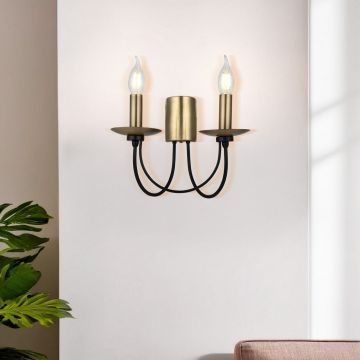 Aplica de perete, Opviq, 341LCA1610, Antiquat / Negru