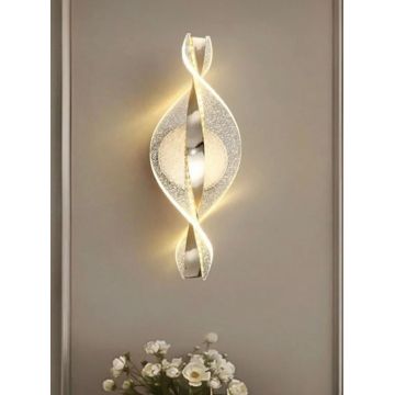 Aplica de perete, Opviq, 751ARL1151, Metal, Transparent