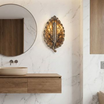 Aplica de perete, Opviq, 892OPV3521, Maro antichizat