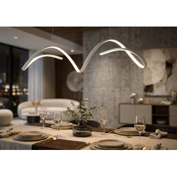 Candelabru, Mauro Ferretti, Uter, banda LED integrata, 65W, 3000K / 4000K / 6000K, 80x20x120 cm, aluminiu/fier, alb