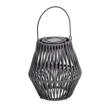 Felinar cu LED gri solar (înălțime 17 cm) Juny – Yes Everyday