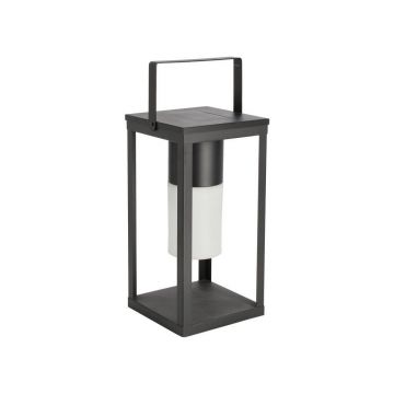 Felinar cu LED negru solar/cu USB (înălțime 38 cm) Solar – Bizzotto