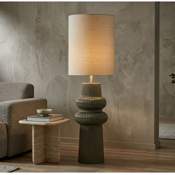 Lampa de masa, Mauro Ferretti, Harmony, 1 x E27, 40W, 35x112 cm, ceramica, verde