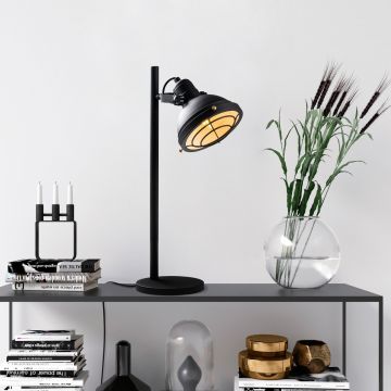 Lampa de masa, Opviq, 521SHN2252, Alb/Negru