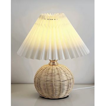 Lampa de masa, Opviq, 751ARL1135, CORP DIN BAMBUS, Crem / Bej