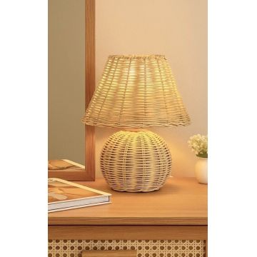Lampa de masa, Opviq, 751ARL1136, Bambus, Bej
