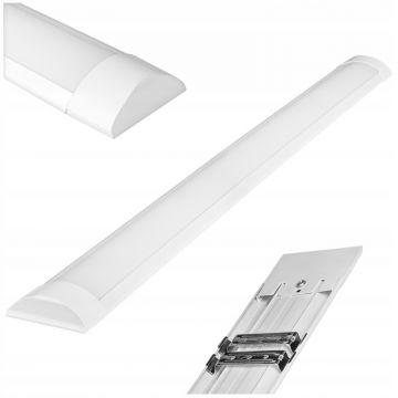 Lampa LED de tavan, design slim, 36W, lumina 4000K, 3.820 lm, alb