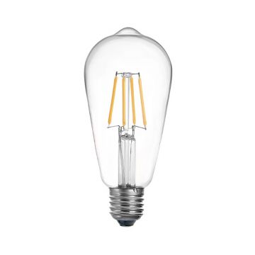 Lampă ST64 Bulb, transparent, 6.4x14.7 cm
