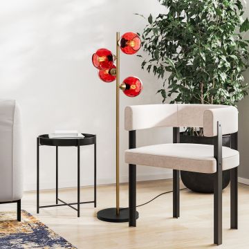 Lampadar, L'essentiel Maison, 521SHN3646, Roșu / Auriu