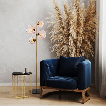 Lampadar, L'essentiel Maison, 521SHN3660, Roz/Auriu