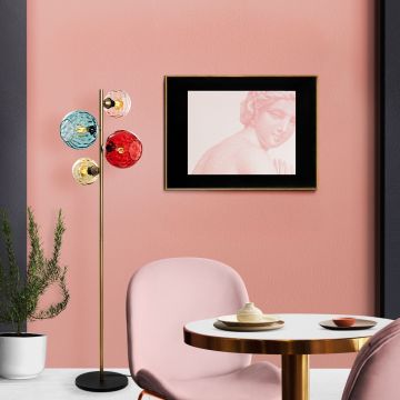 Lampadar, L'essentiel Maison, 521SHN3663, Multicolor / Auriu