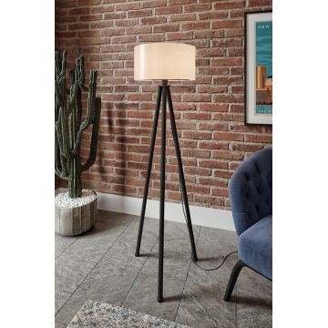 Lampadar, L'essentiel Maison, 666PTR1123, Crem/Negru