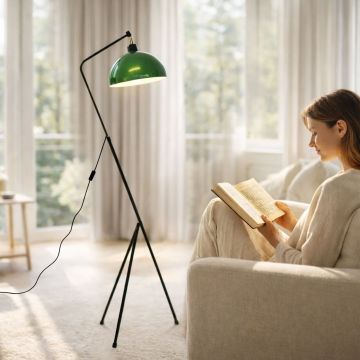 Lampadar, L'essentiel Maison, 780SGN2641, Verde/Negru