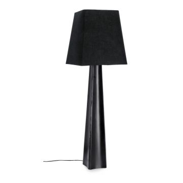 Lampadar negru cu abajur textil (înălțime 151 cm) Tripura – Bizzotto