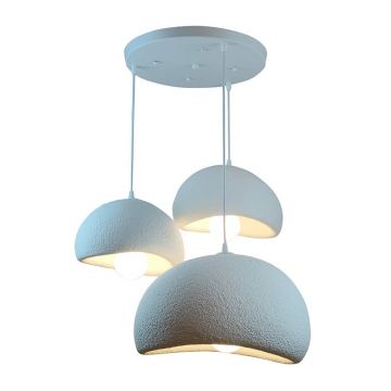 Lustra, 3 lumini, Bertow, Alb, 40x40x100 cm