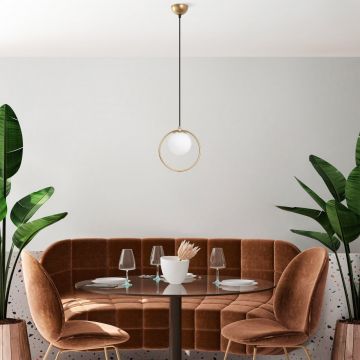 Lustra Dolunay Auriu 15x15x126 cm