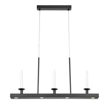 Lustră neagră LED cu intensitate reglabilă din metal Dining – Markslöjd