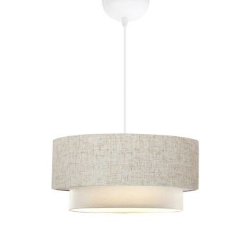 Lustră Sombre, gri/crem, 30x15 cm