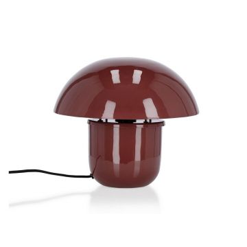 Veioză burgundy din metal cu abajur din metal (înălțime 27 cm) Koppel – Bizzotto