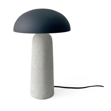 Veioză gri din beton cu abajur din metal (înălțime 39,5 cm) Delphine – Bizzotto