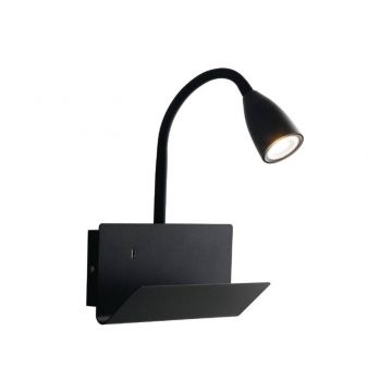 Aplica de perete GULP - Negru