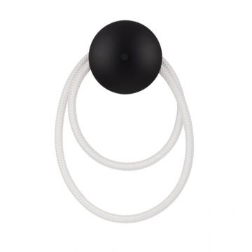 Aplica de perete ILANE ROUND - Negru