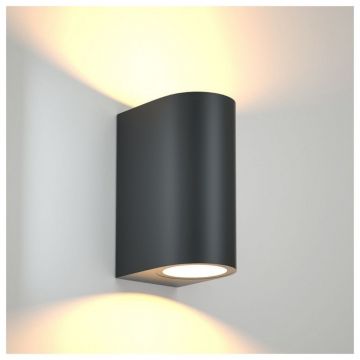 APLICA EXTERIOR NEGRU IP44 MAX 5Wx2xGU10 147x90x70mm - Default Title