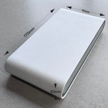 Aplica LED de exterior extra-plata, 12W=75W, 3000K, lumina calda, 1080Lm, IP65 - Default Title