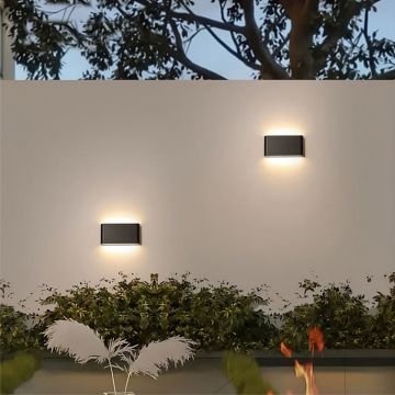 Aplica LED de exterior extra-plata, 12W=75W, 3000K, lumina calda, 1080Lm, IP65 - Default Title