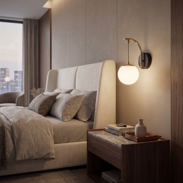 APLICA LED PICA NEGRU+AURIU 9W/850LM 2700K-6500K 130X280mm - Default Title