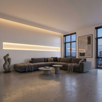 Banda LED COB 320LED/m 12W/m IP20 2700K 24V PCB 8mm - (5m/rola) - Default Title