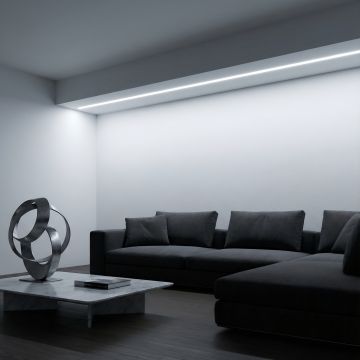 BANDA LED COB 480 LED/m 12W/m 6000K 24V IP67 (5m/rola) PCB 8mm - Default Title