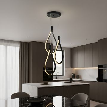 CANDELABRU LED TREND NEGRU 72W/5760lm 3000K-6500K - Default Title