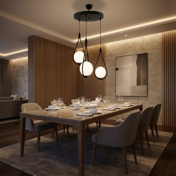 CANDELABRU MEKSIKA NEGRU 3XE27 60W - Default Title