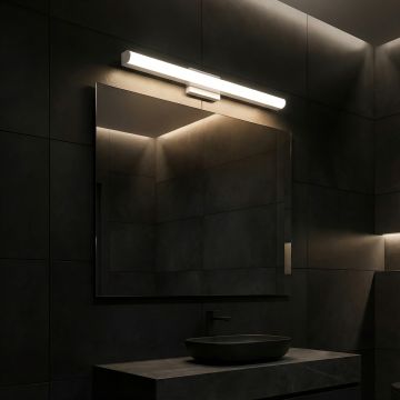 Corp LED baie alb, cu priza, 15w, 4000K, lumina neutra, cu protectie IP44 - Default Title