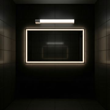 Corp LED baie alb, cu priza, 15w, 6500K, lumina rece, cu protectie IP44 - Default Title