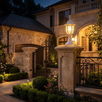 Felinar Cu Picior Alb 220V/60W/Ip43 - Default Title