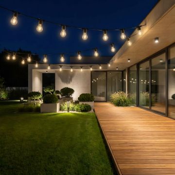 Ghirlanda luminoasa, 20m, interconectabil, E27, IP65, 20m (becuri incluse) - Default Title