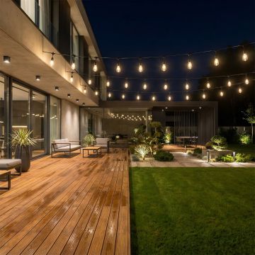 Ghirlanda luminoasa cu pendule, interconectabil, E27, IP65, 10m (becuri incluse) - Default Title