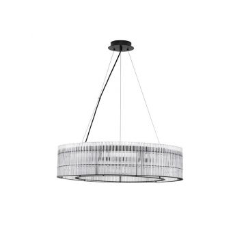 Lampa suspendata BAROK ROUND - Negru