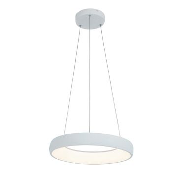 Lampa suspendata dimabila ACRILIA - Alb / Ø 40cm