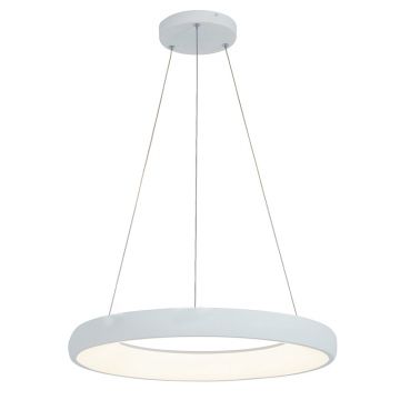 Lampa suspendata dimabila ACRILIA - Alb / Ø 60cm