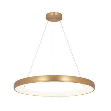 Lampa suspendata dimabila ACRILIA - Gold / Ø 80cm