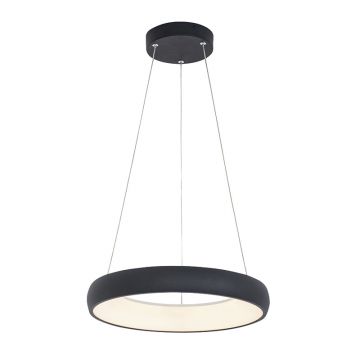Lampa suspendata dimabila ACRILIA - Negru / Ø 40cm