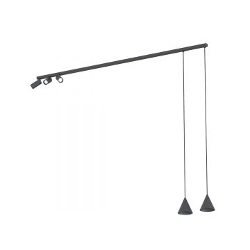 Lampa suspendata DOVEL LINE LONG - Negru
