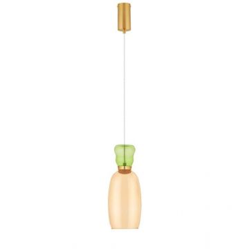 Lampa suspendata PLUMA - Galben